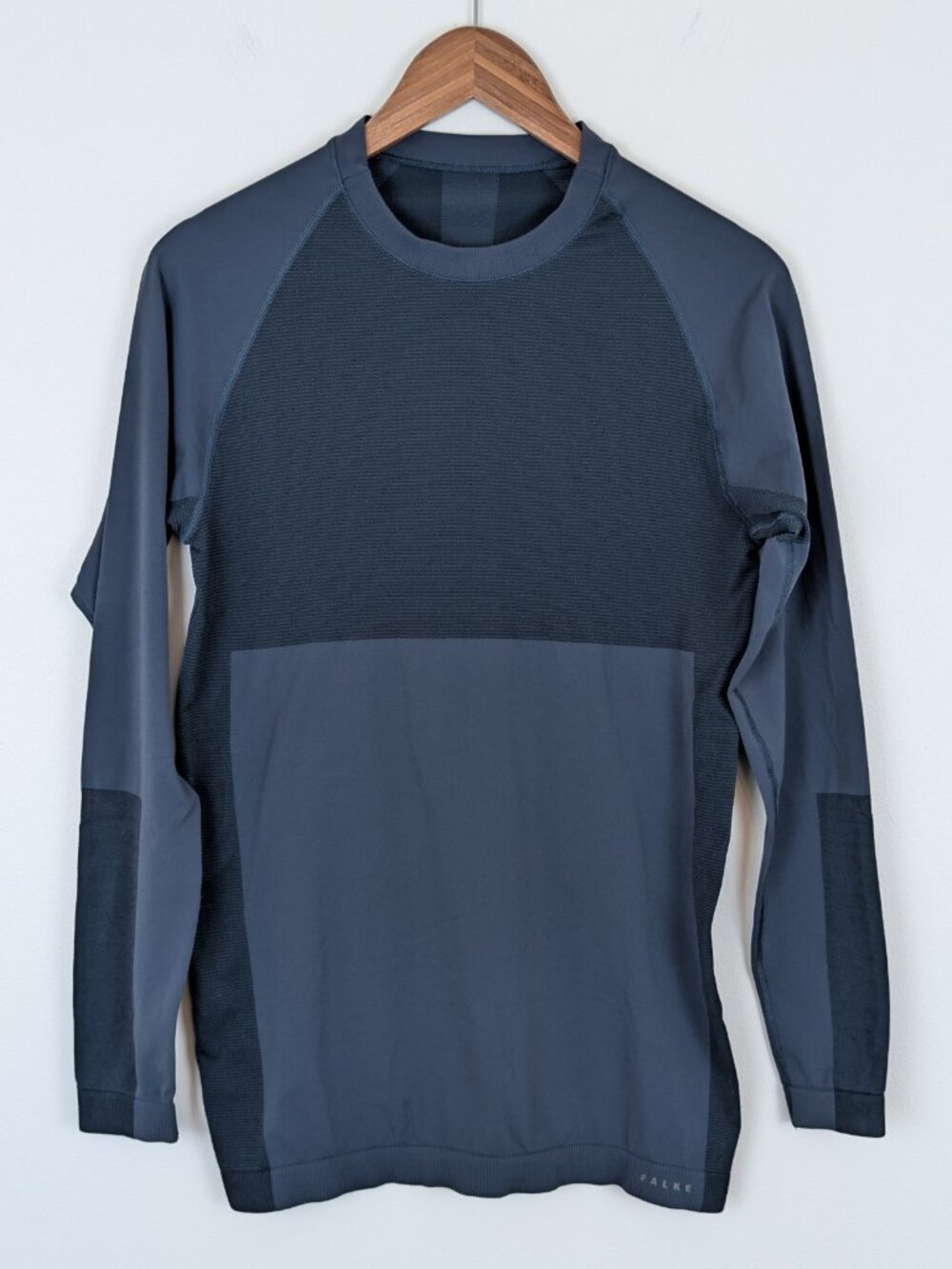 Falke Black Long Sleeve Compression Base Layer Shirt